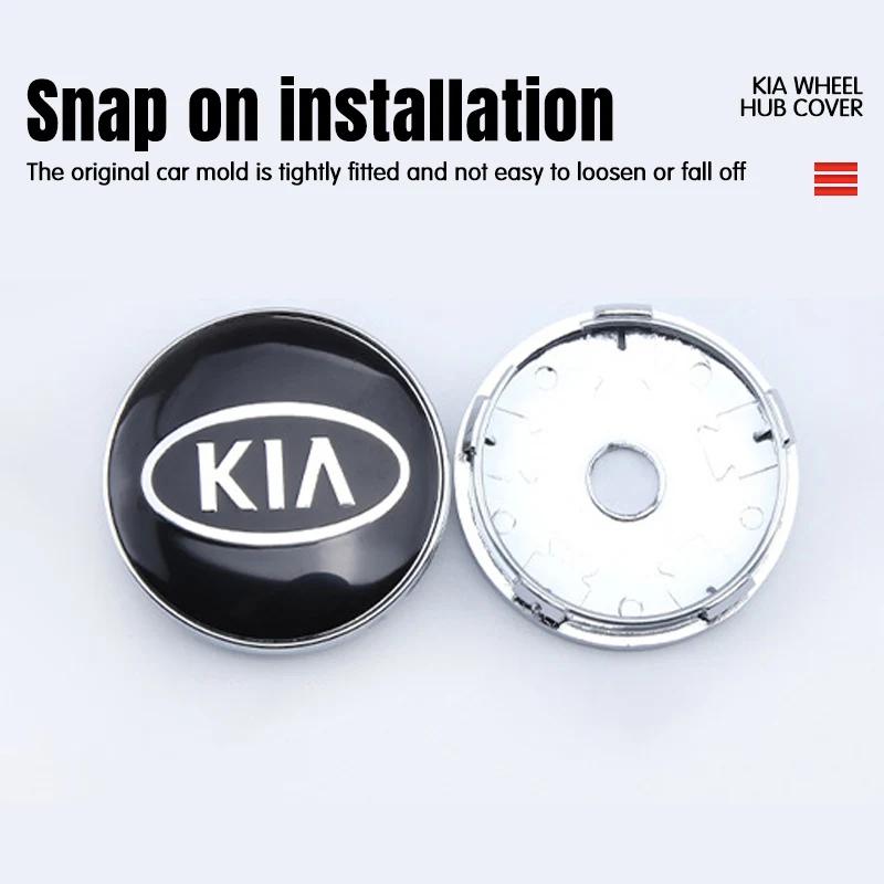 4pcs/Set 58/60/mm Car Wheel Center Hub Caps For KIA Rio Soul Seltos Forte K5 K3 Niro Sorento Stinger Sportage Cerato EV6 Ceed WS5