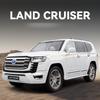 Модель автомобиля Toyota Land Cruiser Alloy в масштабе 1/18, детская игрушка с аутентичными звуками и огнями, коллекционная модель премиум-класса для автолюбителей