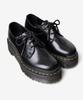 Доктор. Обувь Dr. Martens 25567001 1461 QUAD 3-люверсные ботинки Женские ЧЕРНЫЙ Размер 4 / Прибл.. 23,0 см