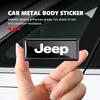 Car Body Sticker Aluminum Alloy Emblem Decoration Auto Stickers For Jeep Grand Cherokee Patriot Renegade Compass Wrangler AJQ1