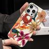 Чехол для телефона с узором 'Краб, Золотая рыбка и Солнце' для iPhone 17 16 Pro 16E 15 14 13 12 11 Pro Max 17 Air X XR XS 7 8 Plus Мягкий ТПУ Чехол