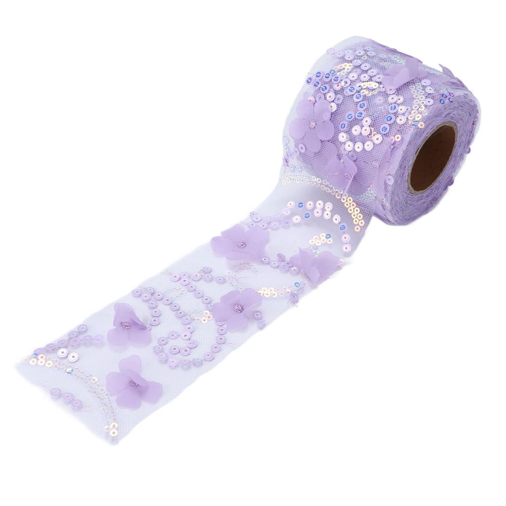Tulle Fabric DIY Craft Abrasion Resistance Little Flash Portable Polyester Sequined Tulle Roll