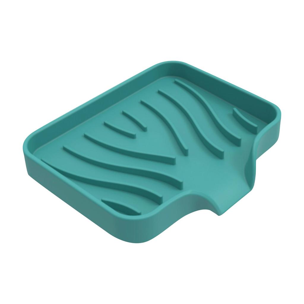 Силиконовая мыльница с , держатель для кускового мыла для душа, ванной комнаты и органайзер для кухонной раковины, самоотводящий поддон для мыла