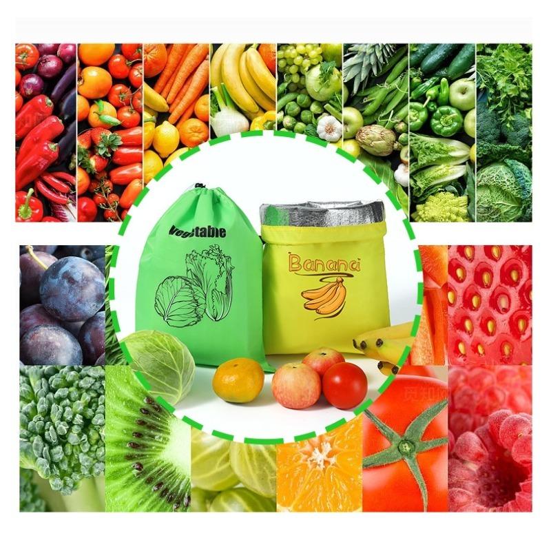 Banana Bundle Pocket Storage Bags Reusable For Fruits Vegetables Food Preservation Insulated Shockproof Shopping Bags
