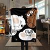 1PC We Bare Bears Print Flannel Blanket, High quality Comfortable for All Seasons, Home Decor, Warmth and Comfort, Perfect for Christmas Gifts244