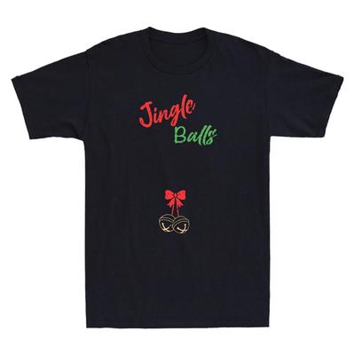 His Jingle Balls Funny Meme Humor Quote Matching Christmas Vintage Men T-Shirt