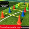 Square Hurdle and Cone Set: Multi-Sport Training Equipment with Marker Poles