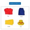 Костюм для косплея One Piece Костюм для косплея Luffy Одежда для косплея Куртка Соломенная шляпа Обувь Парик Костюм