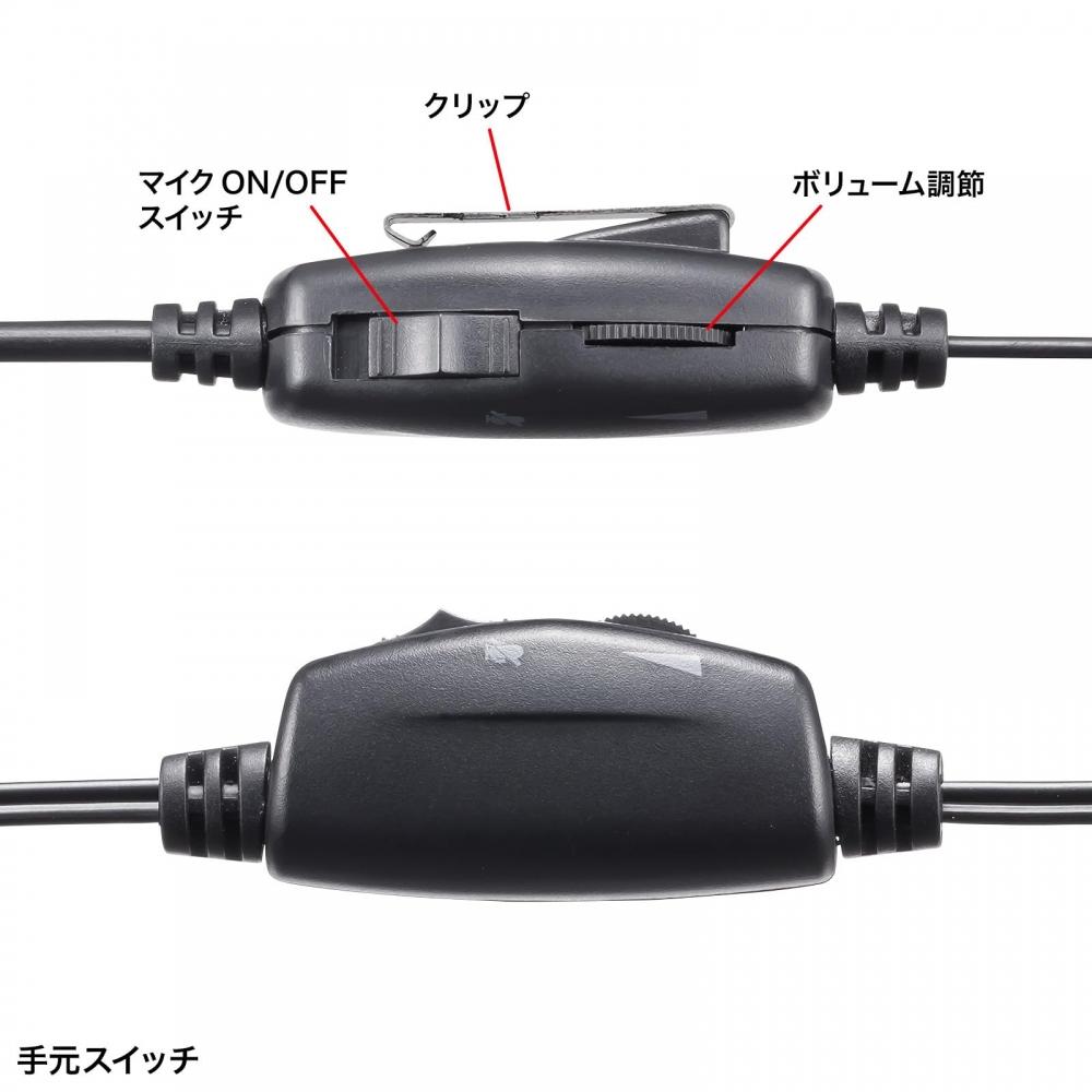 SANWA SUPPLY Гарнитура совместимая с 4-контактным разъемом MM-HS408BK