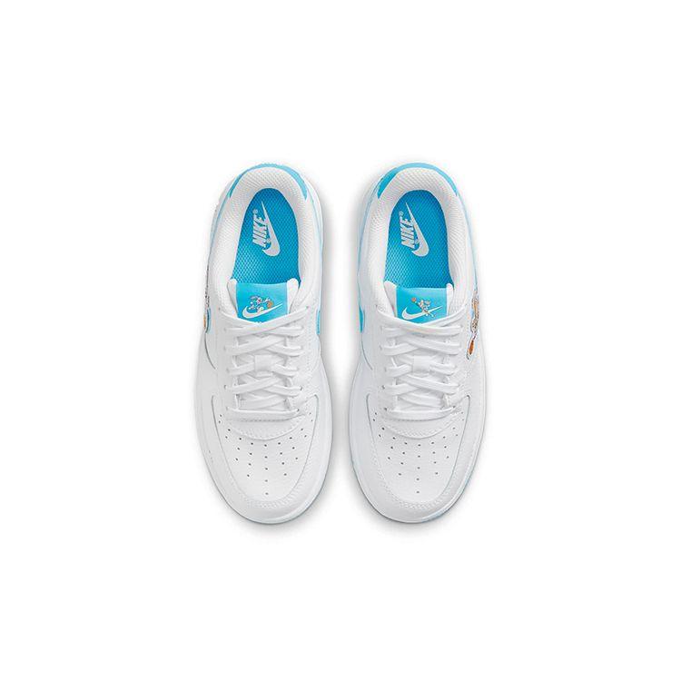 Space Jam x Nike Air Force 1 06 PS Hare Детские кроссовки Белый/Светло-голубой/Ярость DM3355-100