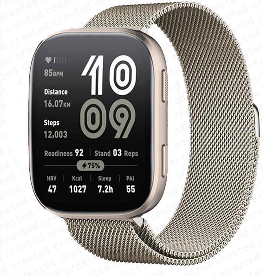 20 мм 22 мм ремешок для часов для Amazfit bip 6/5/Balance/GTS/4/mini/2/2e/3/GTR/4/2/3 Pro миланская петелька браслет huawei gt 5 4 3 2 Ремешок