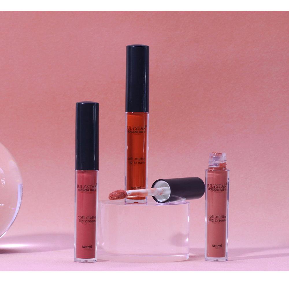 Velvet Water Mist Six Lip Glaze Set Матовая невыцветающая чашка с антипригарным покрытием Жидкая губная помада