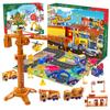 Alloy Construction Vehicles Toy Christmas Countdown Advent Calendar Kid Gifts