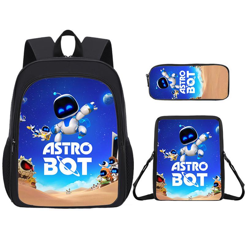 Backpack Student Cartoon Pack With Astro Bot Graphic Printing Design Daily For