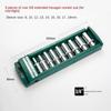 1/4 3/8 1/2 Hex Socket Chrome Vanadium Steel Sleeve Spanner New Wrench Head Set  Wrench
