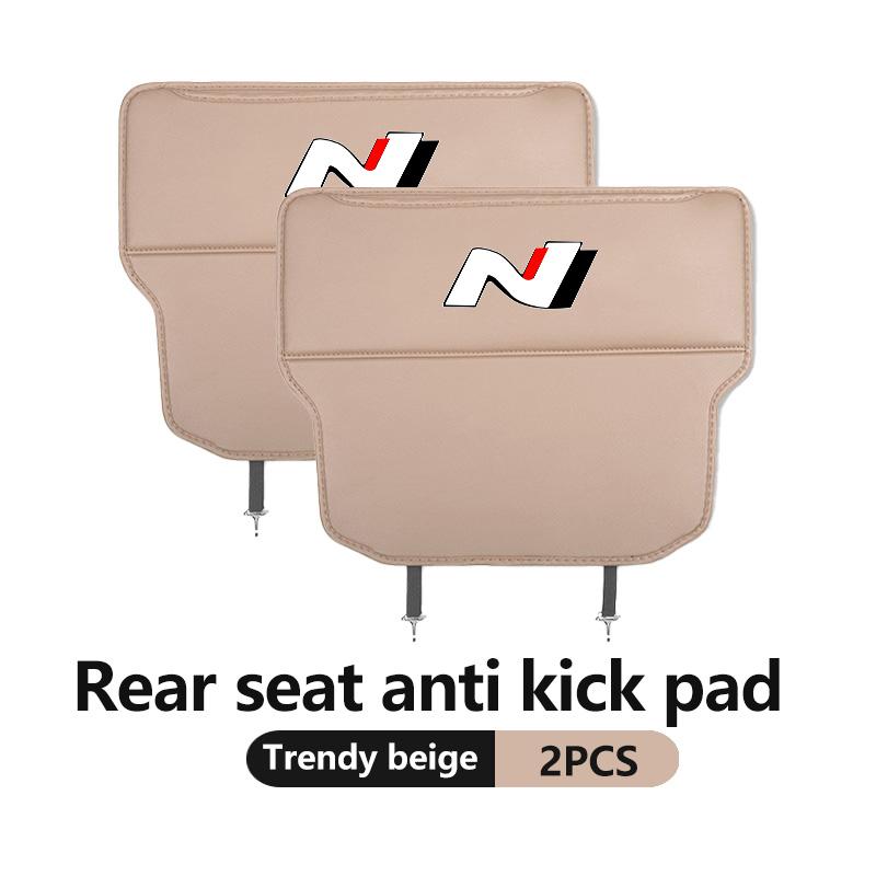 Car Interior Seat Back Anti Child Kick Protector Pad Auto Storage Accessories For Hyundai N Line Tiburon Coupe Tuscani I30 I20 gdu8