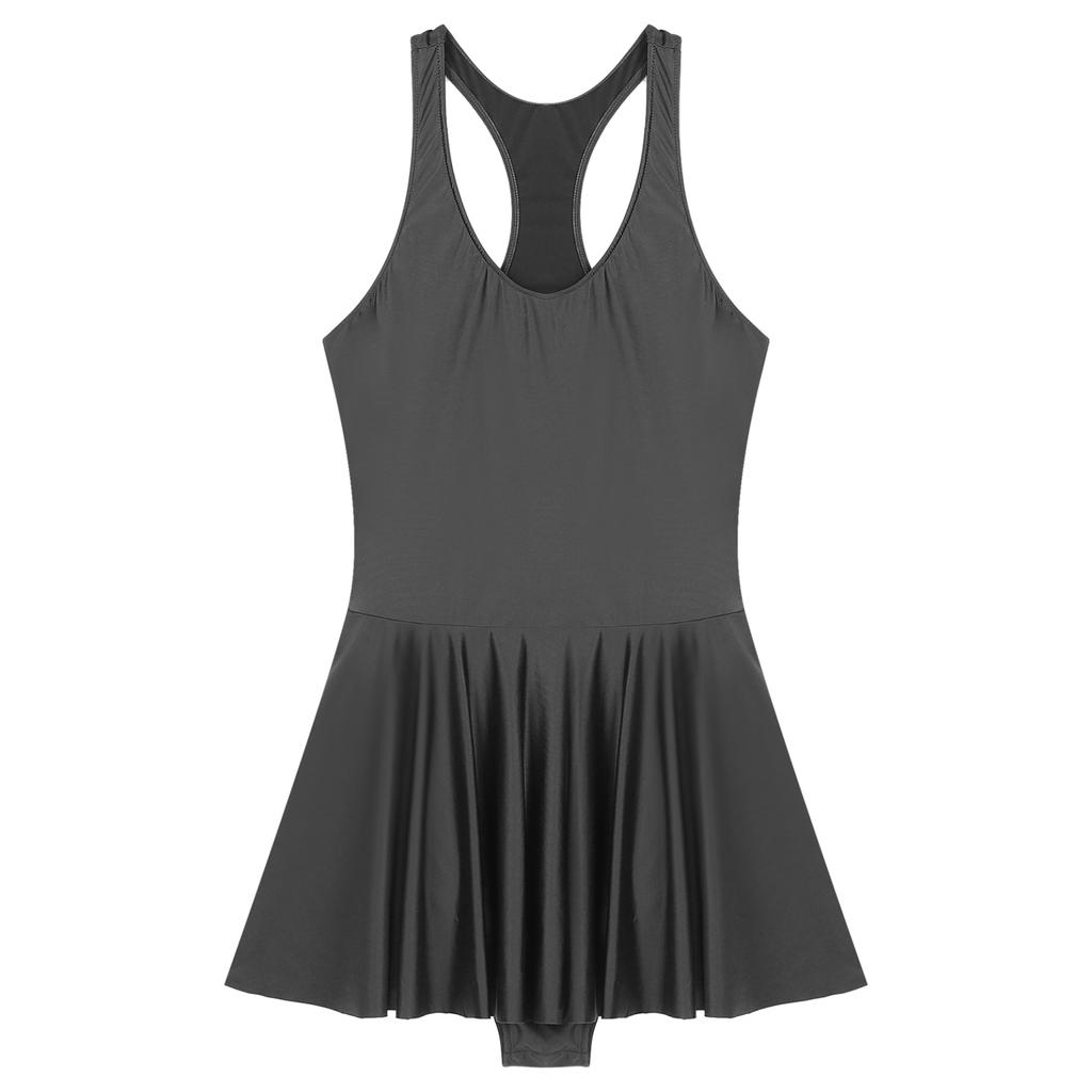 Женский трико с v-образным вырезом, мини-платья, глянцевое платье-майка, цельный купальник, купальник без рукавов, костюм для ночного клуба