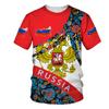 Russian Flag T Shirt Men Women Fashion Ussr Soviet 3d Print T-shirt Tops Kids Hip Hop Tops Tees Red Summer Men's T-shirt Black