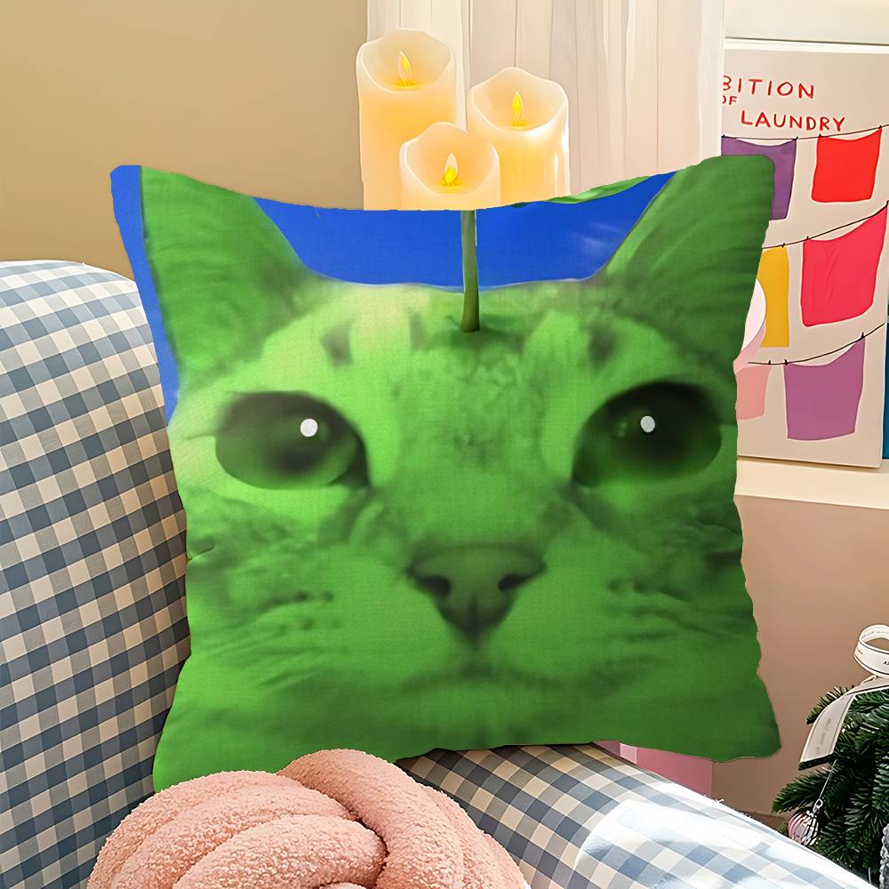Fun Cat Meme Zazu Office Cushion Pillowcase Car Cushion CoverXCM Lumbar Pillowcase Sofa Pillowcover