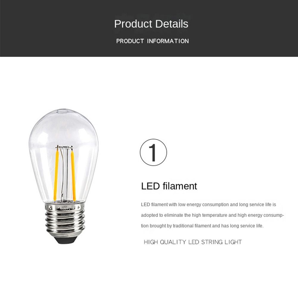 Hot 1W 2W Bulbs Vintage Bulb LED light bulb light bulb E27