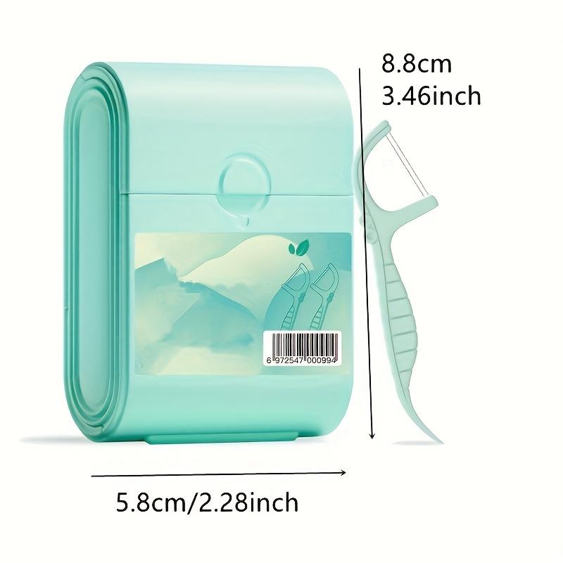 52pcs Pack Mint Fresh Dual Line Dental Floss Picks Portable Dispenser Box Effective Oral Care Hygiene Teeth Cleaning Travel Friendly