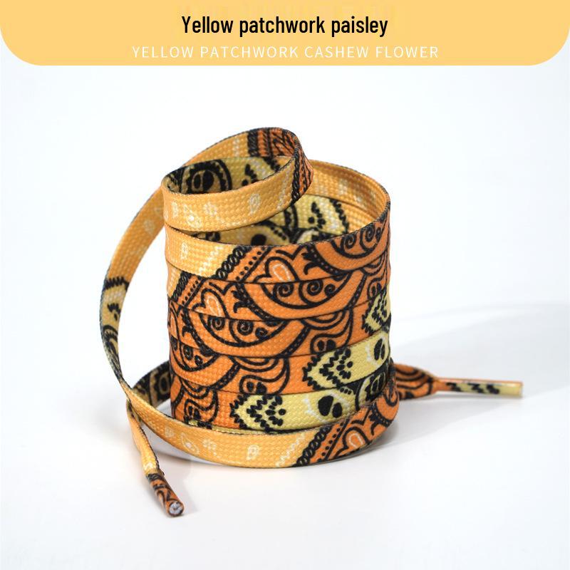 Cashew Flower Shoelaces for Air Force 1, Canvas Shoes, and Dunk Sneakers – Unisex