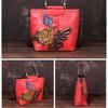 New Leather Handbag Large Capacity First Layer Cowhide Single Shoulder Straddle Bag Retro Tote Bag