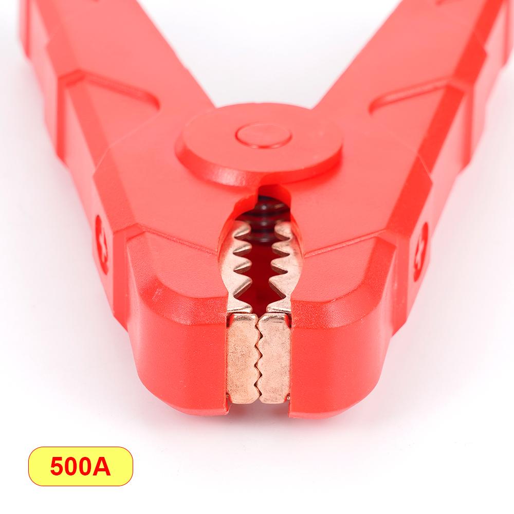 1 Pair 100A/200A/300A/500A Copper Alligator Clips Lead Clip Terminal Crocodile Clamp Test Connector for Electrical Battery Start