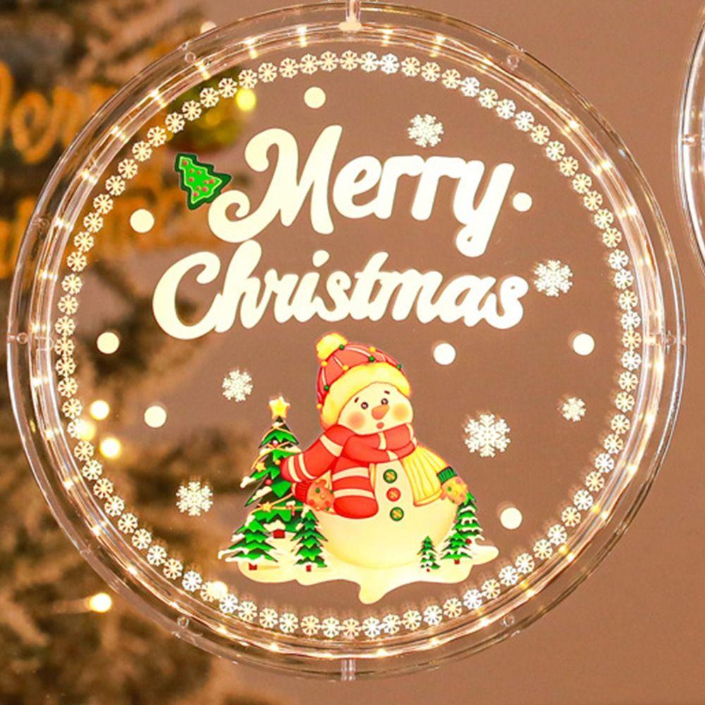 Подвесная лампа на присоске для окна Снежинка Рождественские огни для окна Новый год