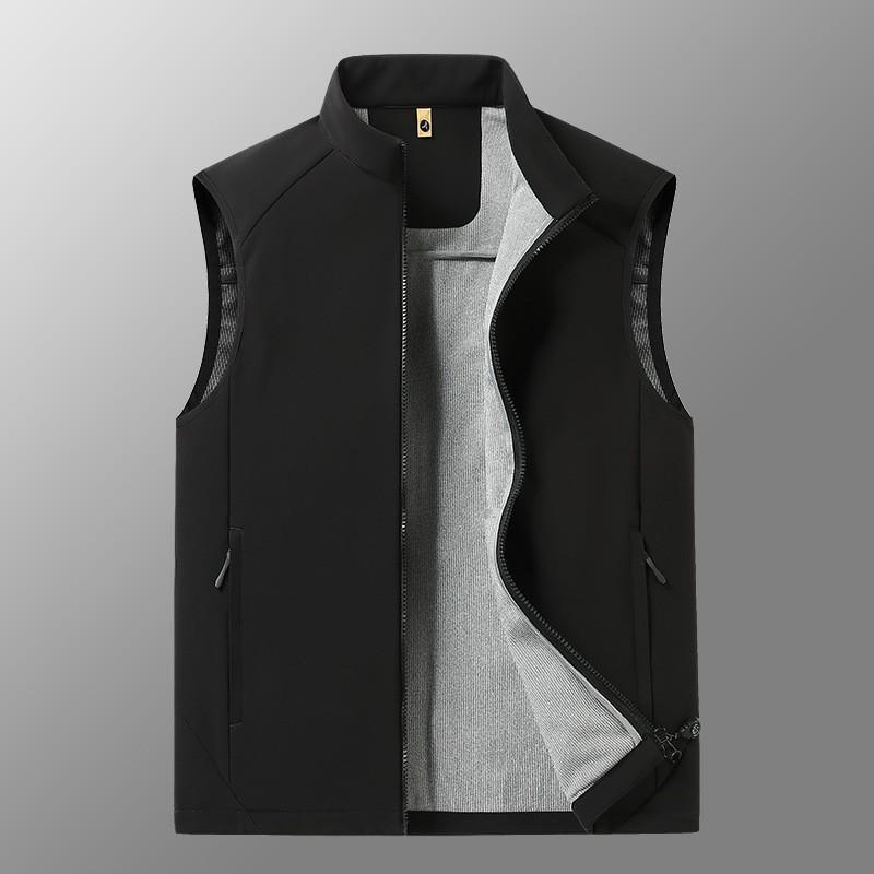 Mens Warm Fleece-Lined Softshell Vest Cycling Hiking Running Outdoor Winter Sport