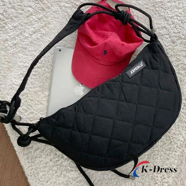 Unisex Nylon Half Moon Cross Bag (3 Colors)