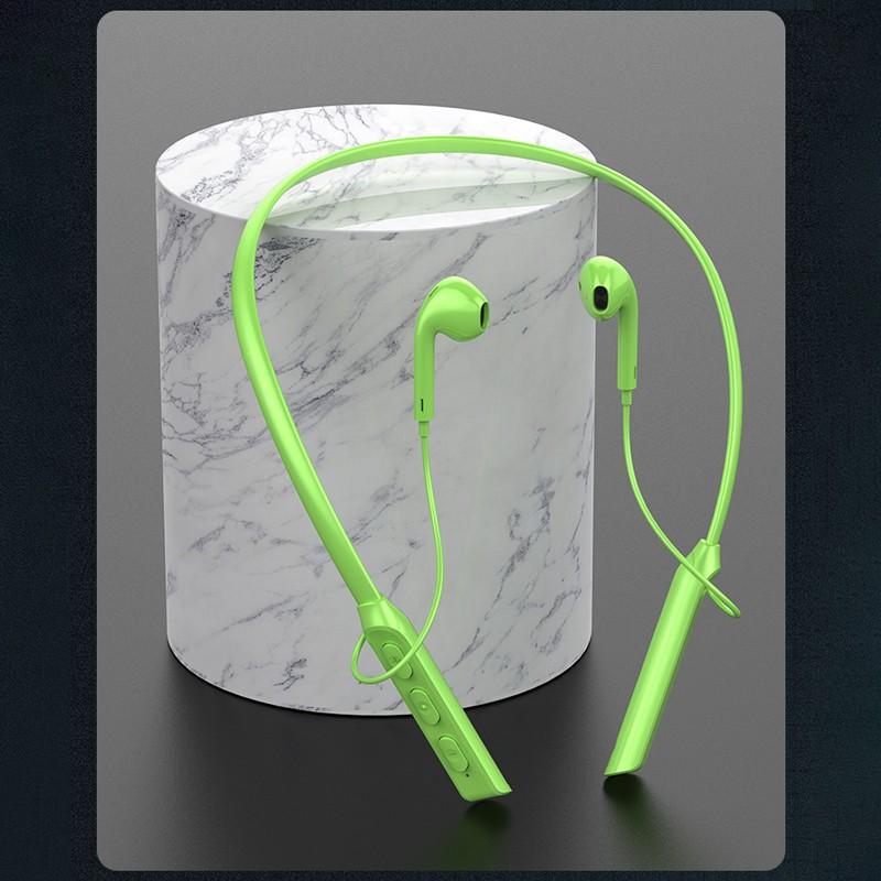 Bluetooth наушники с шейным ремешком, стерео беспроводные наушники-вкладыши, магнитные спортивные наушники с микрофоном для смартфона