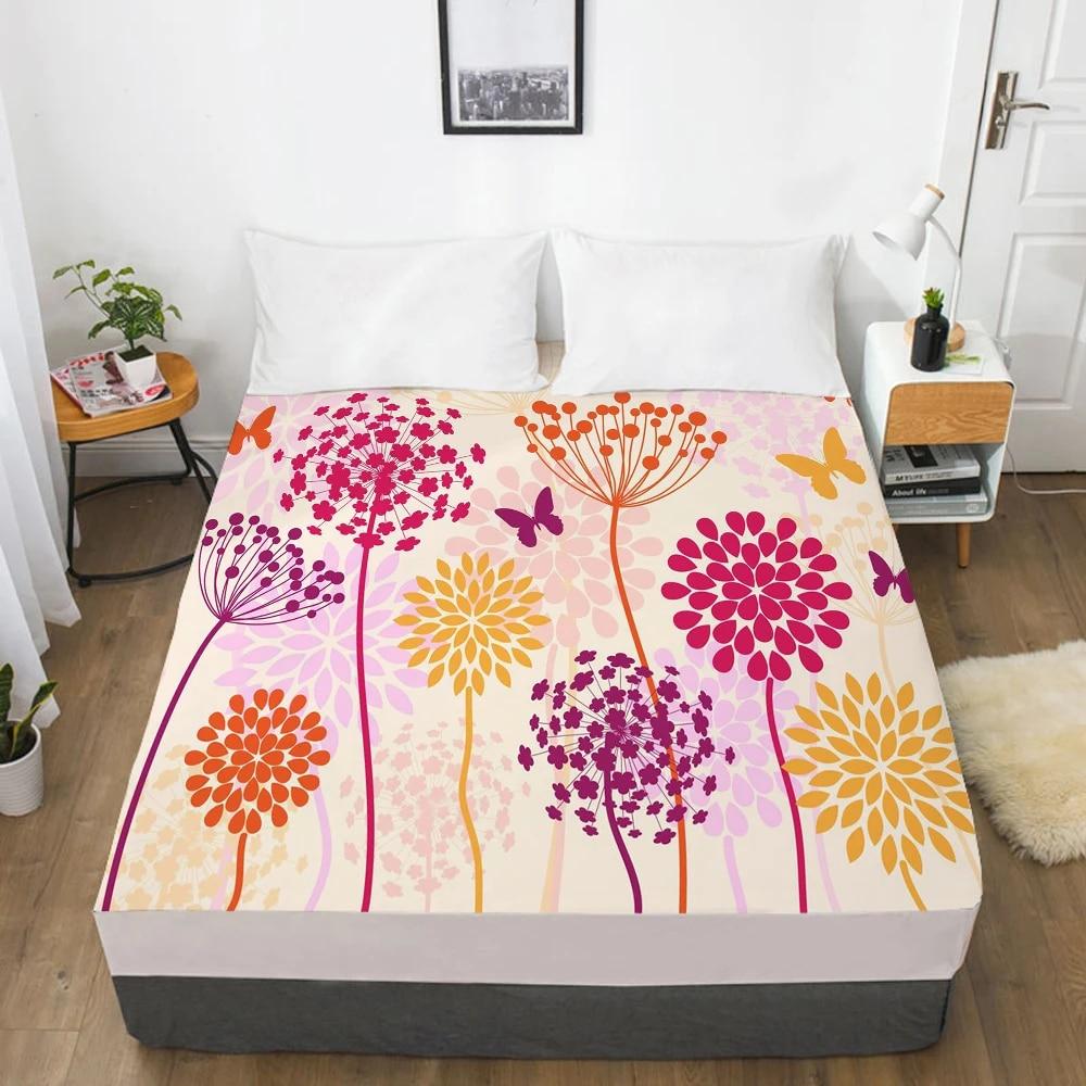 Простыни на резинке, наматрасник, простыня с 3D HD-принтом, простыня, постельное белье, размер 160X200/120x200 см, постельные принадлежности