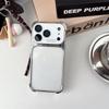 Чехол для iPhone 17 Pro с большим окном и прозрачной задней панелью для 16 Pro, гальванизированный 15 Pro и 14 Pro