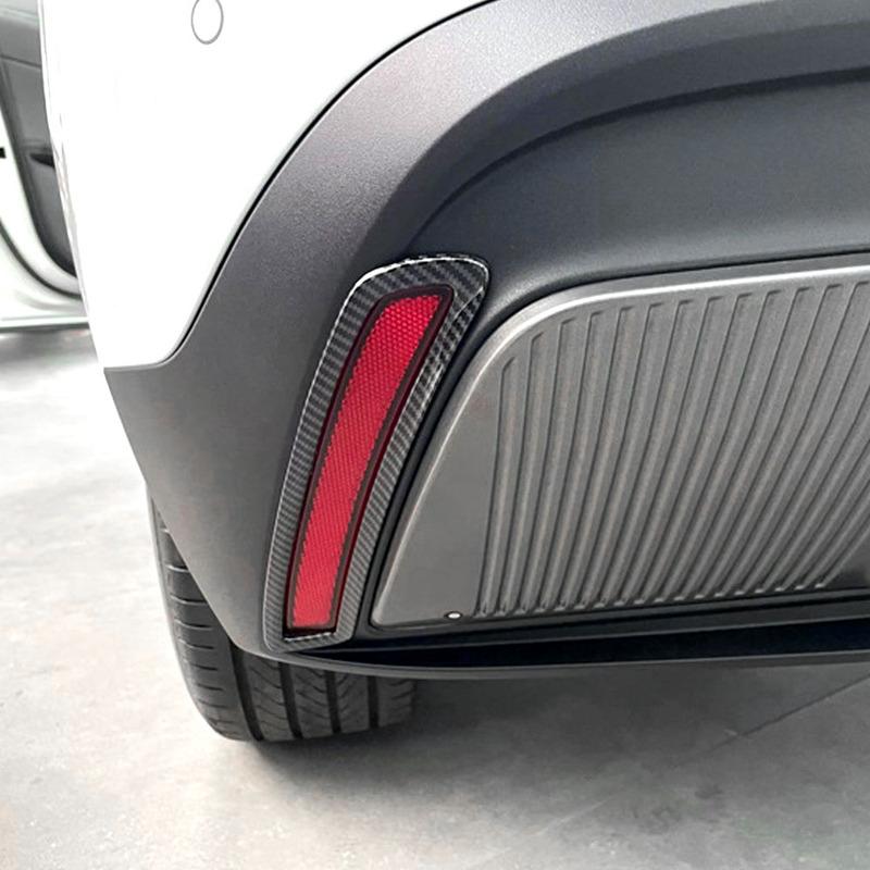 For MG4 EV MG 4 ELECTRIC 2024 Rear Fog Light Frame Cover Back Fog Lamp Trim 2Pcs Bumper Sticker Styling Accessories