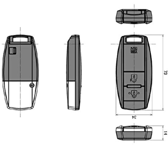 YKK AP Smart Control Key Pocket Key Back Lid and Screw Set YK HH3K42585-BC