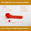 2Pcs Red Ball Valve Handle Replacement Iron Long Handle Leak Proof Universal For Gas Pool Faucet Water Garden