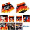 Fire Rooster Muay Thai Kickboxing Boxing MMA UFC Casual Shorts Gym Sport Unisex Men Women Workout Quick Dry Print Elastic High Waist Training