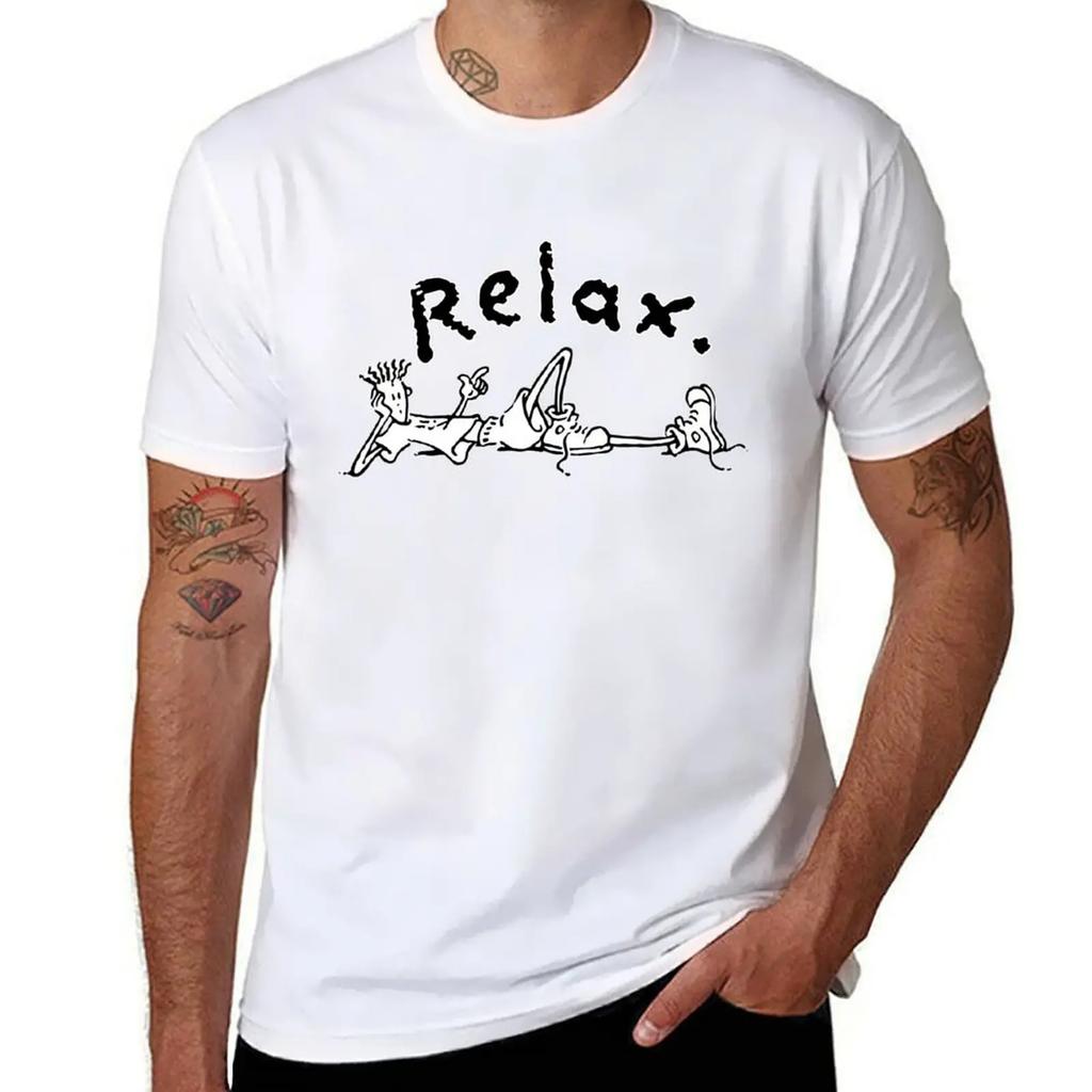 Футболка Fido Dido Relax Летняя одежда Топы больших размеров для мальчика Футболки для мужчин Графическая
