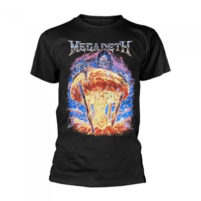 Megadeth Унисекс футболка для взрослых с брызгами бомбы