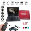 Portable DVD Player  270 Degree Rotating Screen Rechargeable Digital Multimedia Player for Cars TV DVD Game Outdoor