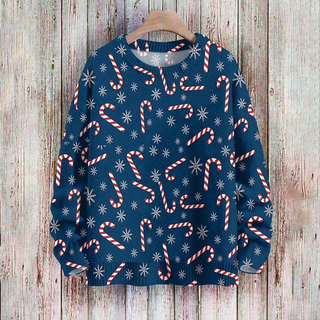Christmas Sweatshirts For Women Knit Sweater Cute Shirt Fall Crewneck Pullover Tops