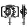 GORIX Велосипедные контактные педали с 3 плавными регулировками и шипами в комплекте для шоссейных и фикс-велосипедов, Двусторонние подшипники, Вращение,
