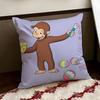 Anime CCurious GGeorge Cushion Cover Reversible Soft Durable Pillow Cover Home  Car MultiScene Use for Daily Comfort