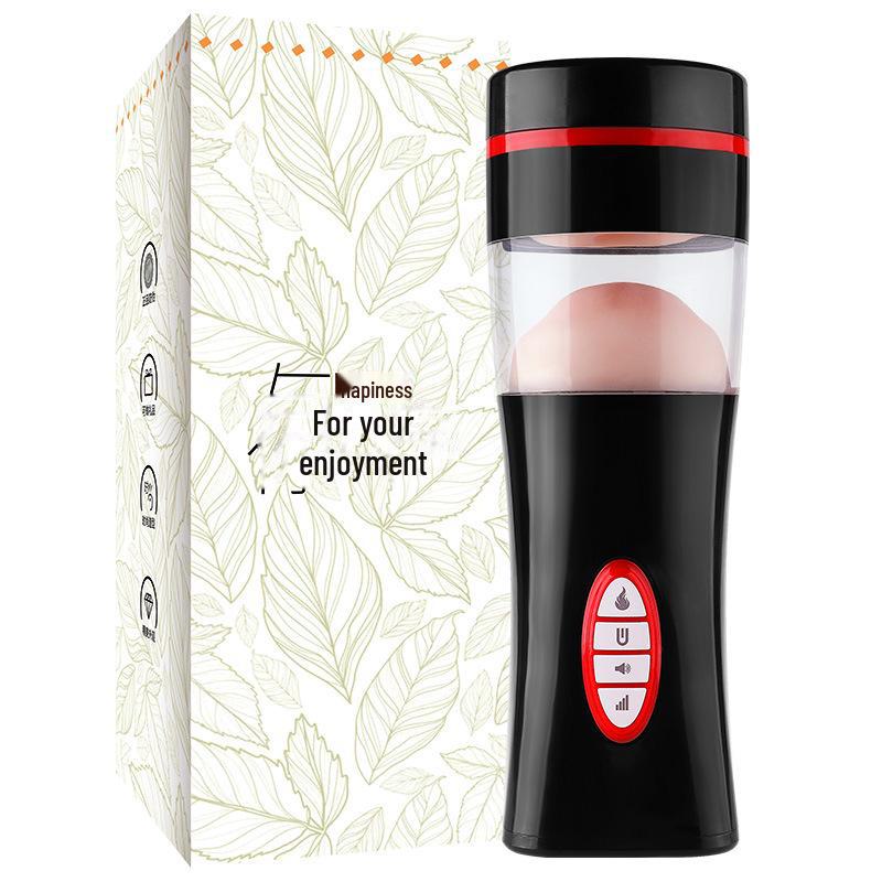 Мужской мастурбатор с подогревом Mi Ji: Игрушка для симуляции орального секса с облизыванием языка, 30 предметов