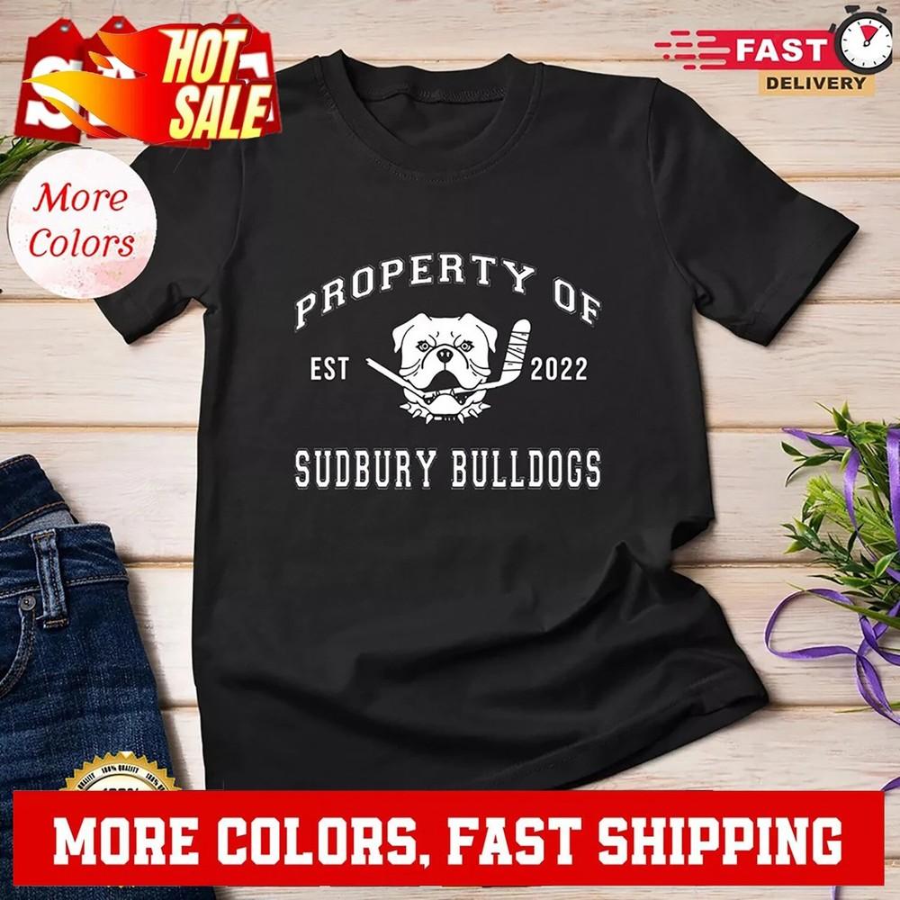 Property of Sudbury Bulldog Funny Unisex Tshirt Unisex T-Shirt