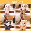 Cute Realistic Cat Plush Keychain With Ultra Soft Pp Cotton Bag Gift Charm