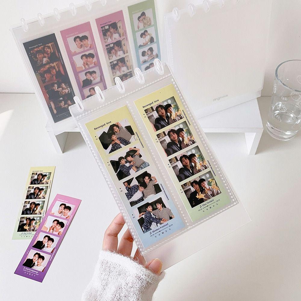 Фотоальбом на кольцах PP Настольный альбом-витрина Прочный держатель для фотокарточек Хранение карточек кумиров
