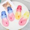 Fashion Women Flip Flops Beach Slippers PVC Transparent Clear Crystal Casual Sandals Summer Bathing Indoor Outdoor Flat Slide Jelly Shoe