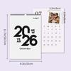 1 шт. 2026 Индивидуальный календарь - Персонализированный настенный календарь Загрузите 6 фотографий Настенный календарь Подарок на день рождения, Рождество, Новый год